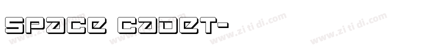 space cadet字体转换